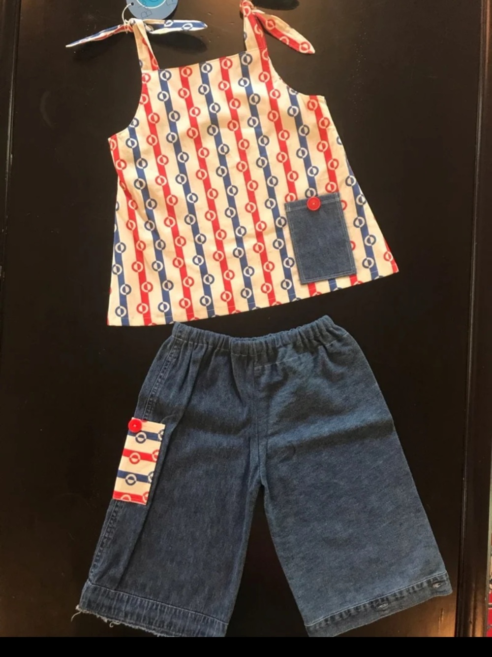 Etro Blue Denim-Look Girls' Shorts